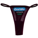 Ebsem ORAL ME Seksi Şeffaf Transparan İçini Gösteren Hipster Bikini Kadın Komik İç Çamaşırı Külot İç Çamaşırı Tanga, Bordo, One Size
