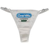 Ebsem ORAL ME Seksi Şeffaf Transparan İçini Gösteren Hipster Bikini Kadın Komik İç Çamaşırı Külot İç Çamaşırı Tanga, Pamuk - Ekru, Tek Beden