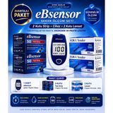 eBsensor Şeker Ölçüm Cihazı 2 Kutu Strip (100 Adet) 2 Kutu (100 Adet) Lanset - Standart