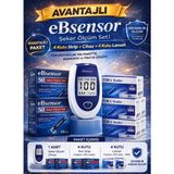 eBsensor Şekeri Ölçüm Cihazı 4 Kutu Strip (200 Adet) 4 Kutu (200 Adet) Lanset - Alaska Mavisi - Standart