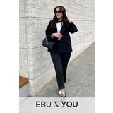 EBU Prive Kadın Scuba Havuç Pantolon Siyah