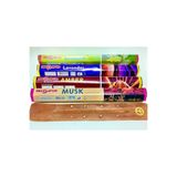 EBUDAVUD Tütsü Seti 4'lü 80 Çubuk Tütsü(YASMİN,LAVANDER,AMBER,MUSK) Ahşap Tütsü Kayığı