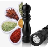 Ebulduk Ahşap Baharat Tuz Öğütücü Değirmen Tuzluk Baharatlık 20 cm