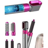 Ebuu Concept 5’i 1 Arada Saç Şekillendirici Fön Makinesi – 5 Başlıklı Hot Air Styler, Saç Kurutma ve Bukle Yapma Seti - Gri