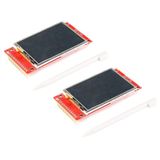 EC Buying 2 Adet 2.4 inç Renkli LCD Ekran Modülü Çözünürlük 240 * 320 2.4 inç TFT LCD Ekran Dokunmatik Panel ile Arduino ILI9341 Arayüzü SPI