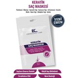 EC Excellent Care Keratin Saç Maskesi 30 ml Yumuşatıcı Etki ve Bitkisel İçerik ile Günlük Bakım - Kırık Beyaz