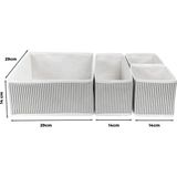 EC Shop Alas (3 Set) 4'lü Çok Amaçlı Dolap Içi ve Çekmece Içi Düzenleyici Organizer Kutu Seti