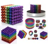 EC Shop Dln Neo 216 Cube Renkli Manyetik Toplar Dyum Mıknatıs Küp Eğitici İçerik ile Çocuklar İçin