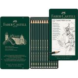 EC Shop Faber Castell 9000 Dereceli Kalem Art Set 12 Parça Özel Yapıştırma Sistemi ile 8b-2h Renkli Kalemler
