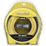 EC Shop For-X 6 Ga Profesyonel Seri Kalın Oto Amfi Kablo Seti Xy-6kıt Xy-6