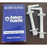 EC Shop Özbest Plastik Klozet Kapak Montaj Vida Takımı Plastik Özbest Klozet Kapak Montaj Vida