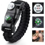 EC Shop Trendoffical Paracord Acil Durum Sos LED Işıklı Paracord Bileklik + Pusula + Düdük + Ateş Başlangıcı