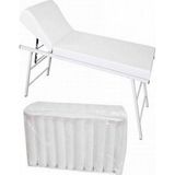 EC Shop Yatak Örtüm Beyaz Tek Kullanımlık Sedye Örtüsü 50 Li 80 x 240 cm Her Tarafı Lastikli - 150 x 200 cm