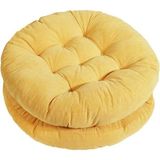EC Shop Yuvarlak 50 x 50 x 6cm Sandalye Minderleri, Iç Mekan/Dış Mekan Yer Yastıkları,Oturma Odası Kanepe Balkon 2'Li Set 50x50x6 cm