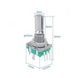 Ec11 Rotary Encoder Butonlu 20 Adim Pwm 360 Derece Doner Butonlu Dijital Potansiyometre Menu Motor