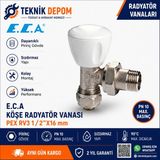 ECA E.c.a. Köşe Radyatör Vanası Pex 1/2" x 16 mm