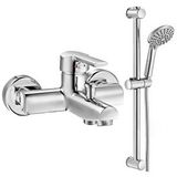 ECA Eca Delta Banyo Bataryası + Eca Logica Sürgülü Duş Seti Üst Takımı Gri