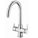 ECA Eca Icon Dual Flow Çift Akışlı Arıtmalı Mutfak Bataryası 102118138h Gümüş