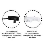 ECA Eca Tiera Ankastre Lavabo Bataryası Mat Siyah Set (102167605c1-k+102166601c1) Gümüş