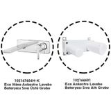 Eca Mina Ankastre Lavabo Bataryasi Set/Tek Rozet (102167604H-K+102166601)