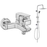 Eca Niobe Banyo Bataryası Tema Quadro Tepe Duş Takım 2'Li Set E0408