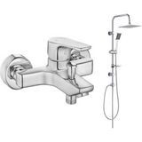 Eca Niobe Banyo Bataryası Tema Quadro Tepe Duş Takım 2'li Set