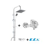 Eca Niobe Banyo Bataryası + Tema Rain (tepe) Duş Seti