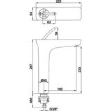Eca Novita Siyah Yüksek Tip Lavabo Bataryası - 104508926