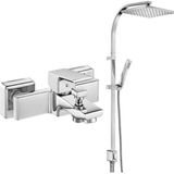 Eca Tiera Banyo Bataryası 469+ Tiera Kolonlu Tepe Duş Seti 2'li Set - Krom