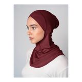 Ecardin Çapraz Hijab Türban Çapraz Boyunluklu Bone - St 232 Bordo