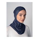 Ecardin Çapraz Hijab Türban Çapraz Boyunluklu Bone - St 232 Lacivert