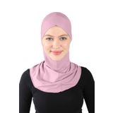 Ecardin Çapraz Hijab Türban Çapraz Boyunluklu Bone - ST232 Pudra
