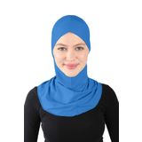 Ecardin Çapraz Hijab Türban Çapraz Boyunluklu Bone - ST232 Saks