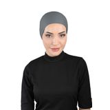 Ecardin Hava Alan Tesettür Bone - Arkası Tül Kumaş Clima Fit Bone - St 227 Antrasit