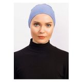 Ecardin Hava Alan Tesettür Bone - Arkası Tül Kumaş Clima Fit Bone - St 227 İndigo Mavi