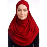 Ecardin Hazır Türban - Bordo - Standart