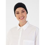 Ecardin Nefes Alan Kumaş Bandana Bone - Siyah - Ecardin - Standart