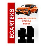 ECARTEKS PREMİUM QUALİTY CAR ACCESSORİES Renault Clio - 5 Uyumlu Velur Halı Paspas