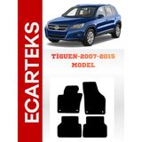 Ecarteks Vw Tiguan Özel Lazer Kesim Oto Paspas Takımı 2007-2015 - HALI - Siyah