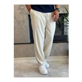 ECARTS Erkek Baggy Kalıp Kumaş Pantolon Bej Eca002