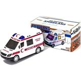 Ecatoys Renkli 3D Işıklı Sesli Oyuncak Ambulans Araba Özellikleri ile Eğlenceli