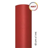 Ecce Mat Kırmızı Kendinden Yapışkanlı Kaplama Folyosu 61 Cm X 1 Mt