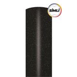 Ecce Parlak Simli Siyah Yapışkanlı Folyo 152 Cm X 1 Mt
