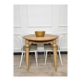 ECCES BB 90 x 90 Yuvarlak Masa Çam MDF (Sadece Masa) Masa Mutfak Masası Balkon Masası Çap 90 Masa
