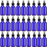 Eccliy 32 Adet 56 ml Cam Püskürtme Şişeleri Küçük Boş İnce Sis Şişesi Yeniden Doldurulabilir Kozmetik Şişeleri, Esansiyel Yağlar, Seyahat, Saç, Temizlik, Cilt Bakımı, Kozmetik, Banyo, Bitkiler için Mavi