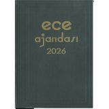 Ece 2026 Ticari Ajanda Anadolu Günlük Çizg 17x25 Siyah