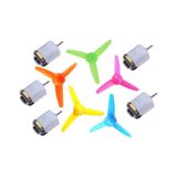 ECE 5 Adet Üç Kanat Pervane Ve 5 Adet 1.5-3V DC Motor Set