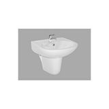 Ece Banyo 10TP70050EC-DL 41x51 cm Batarya Delikli Tek Parça Lavabo + Yarım Ayak