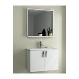 Ece Banyo Slim Smart 80x35 cm Beyaz Banyo Dolabı