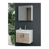 Ece Banyo Sonoma Meşe Beyaz Gama 65 cm Banyo Dolabı